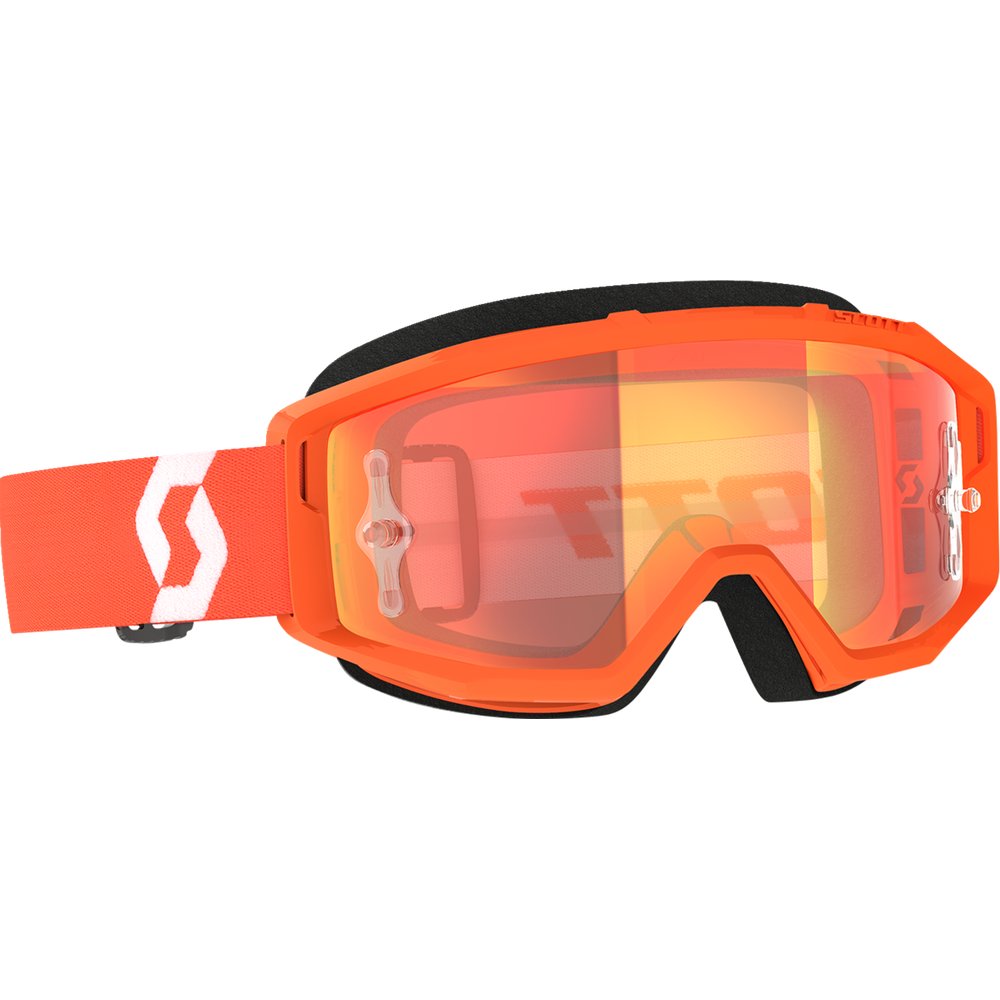 Scott Primal Goggle - Orange/White - Orange Chrome Works Lens 2785971362280