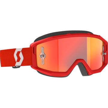 Scott Primal Goggle - Red/White - Orange Chrome Works Lens 2785971005280