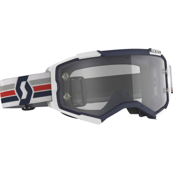 Scott Fury Goggle - Blue/White - Clear Works Lens 274514-1006113