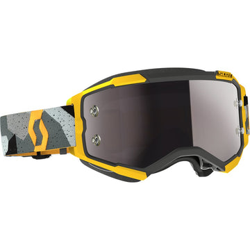 Scott Fury Goggle - Camo Gray/Yellow - Silver Chrome Works Lens 272828-7429269
