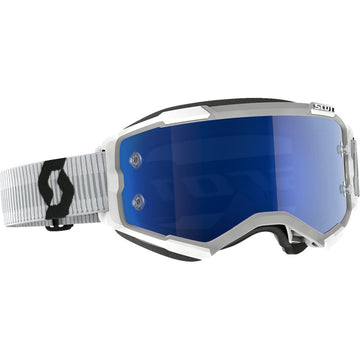 Scott Fury Goggle - White - Blue Chrome Works Lens 272828-0002349