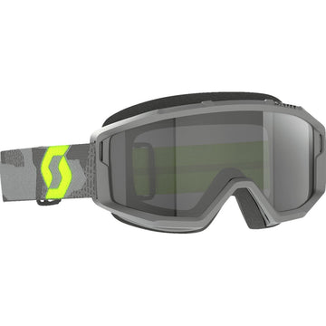 Scott Primal Sand Dust Goggle - Light Gray/Neon Yellow - Dark Gray Lens 278600-7697053