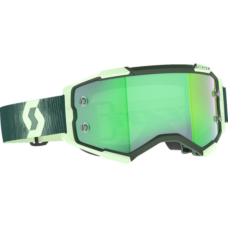 Scott Fury Goggle - Dark Green/Mint - Green Chrome Works Lens 272828-7703279