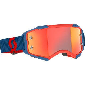 Scott Fury Goggle - Dark Blue/Neon Red - Orange Chrome Works Lens 272828-7698280