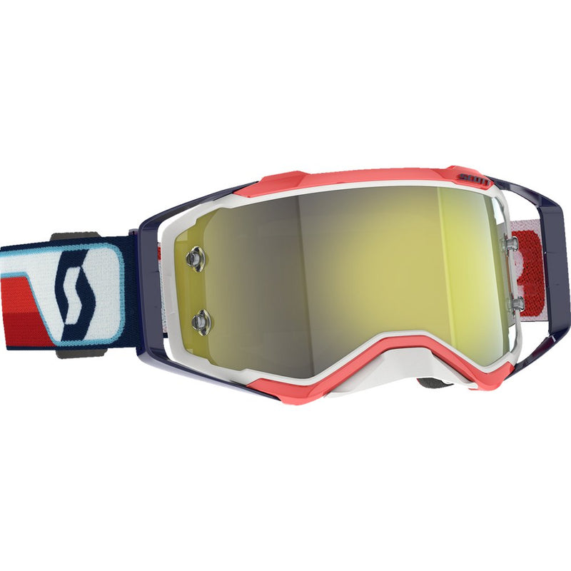 Scott Prospect Goggle - Red/White - Yellow Chrome Works Lens 272821-1005289