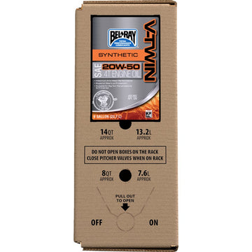 Bel-Ray V-Twin Synthetic Oil - 20W-50 - 6 U.S. gal. - Bag-In-Box 303133150033