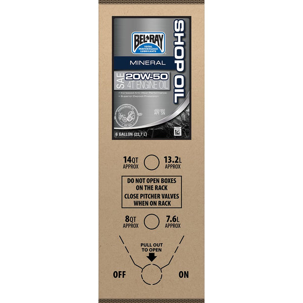 Bel-Ray Shop Oil - 20W-50 - 6 U.S. gal - Bag-In-Box 301291150033