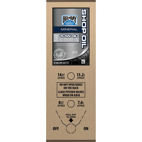 Bel-Ray Shop Oil - 10W-40 - 6 U.S. gal - Bag-In-Box 301290150033