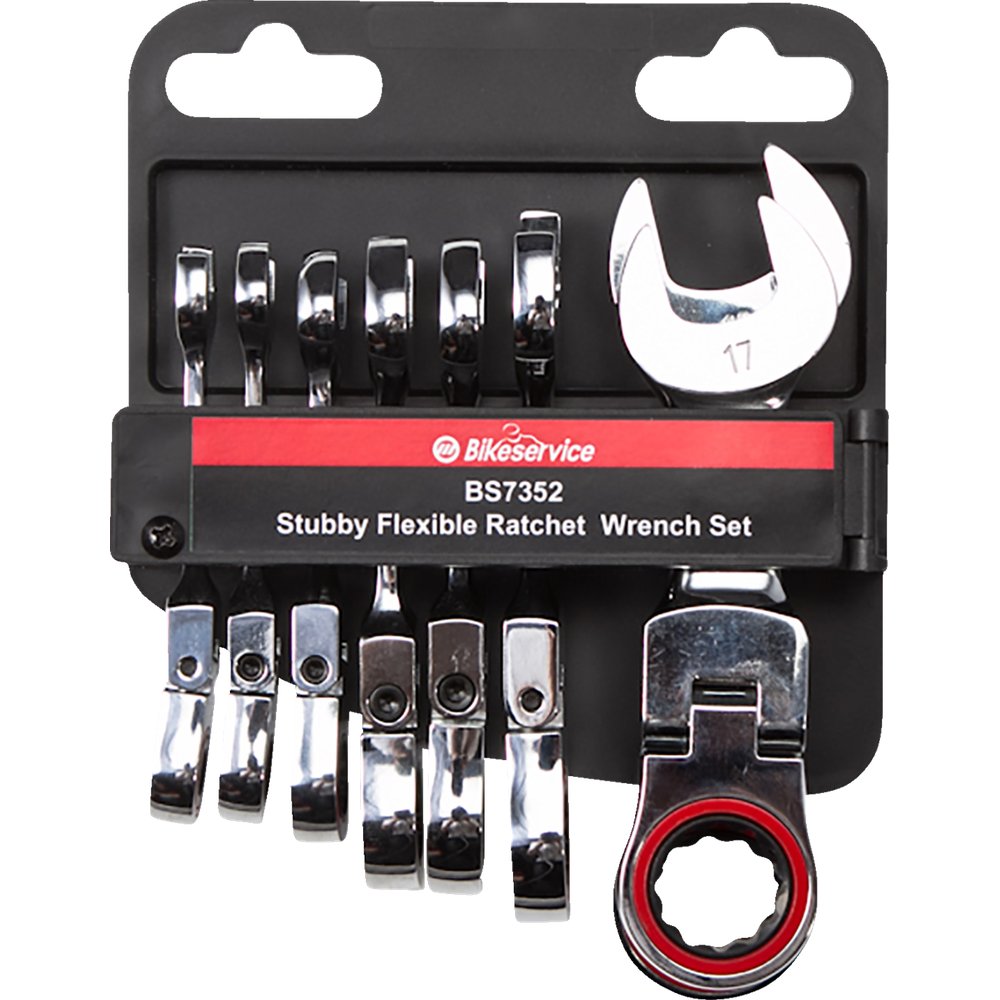 Bikeservice Flex-Head Wrench - 8-piece BS7352