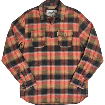 Biltwell HI Test Flannel Shirt - Rust - XL 8128-125-005