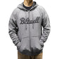Biltwell Script Zip-Up Raglan Hoodie - Heather Gray - Medium 8126-083-003