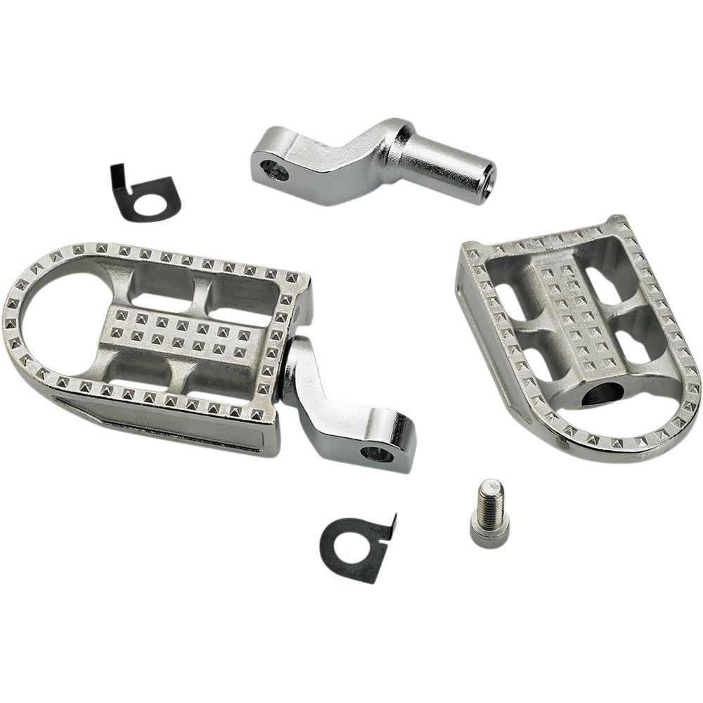 Biltwell Mushman Footpegs - Step - Raw Polished 7002-302-02