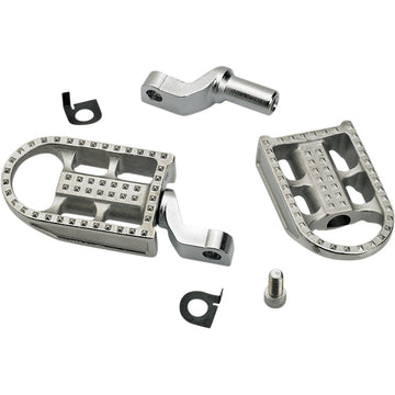 Biltwell Mushman Footpegs - Step - Raw Polished 7002-302-02
