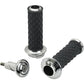 Biltwell Alumicore Grips - Dual Cable - Chrome 6604-105-01