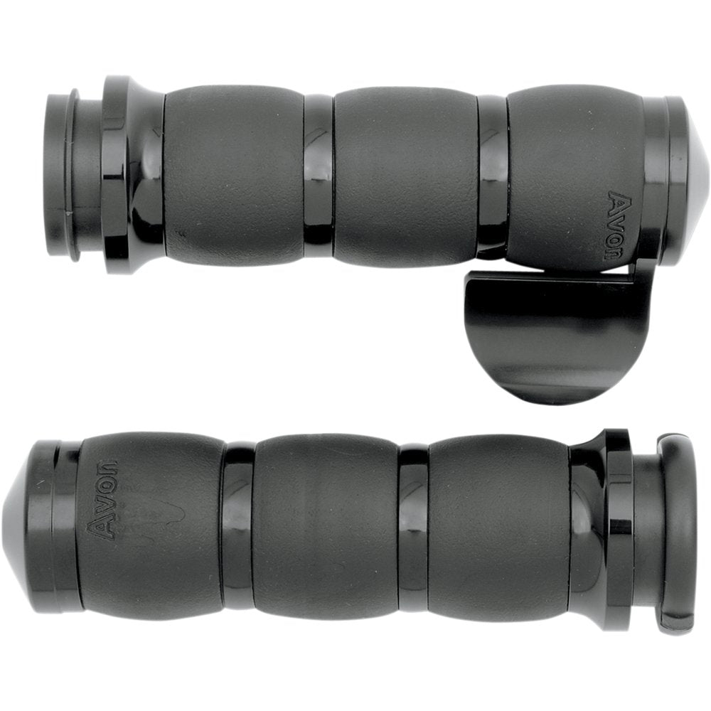 Avon Grips 3-Ring Velvet Air Grips - TBW - Throttle Boss - Black AIR-96-FLY-BOSS
