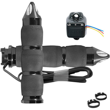 Avon Grips Heated Grips - Air Cushion - Spike - Metric - Black MT-AIR-90-A-S-H