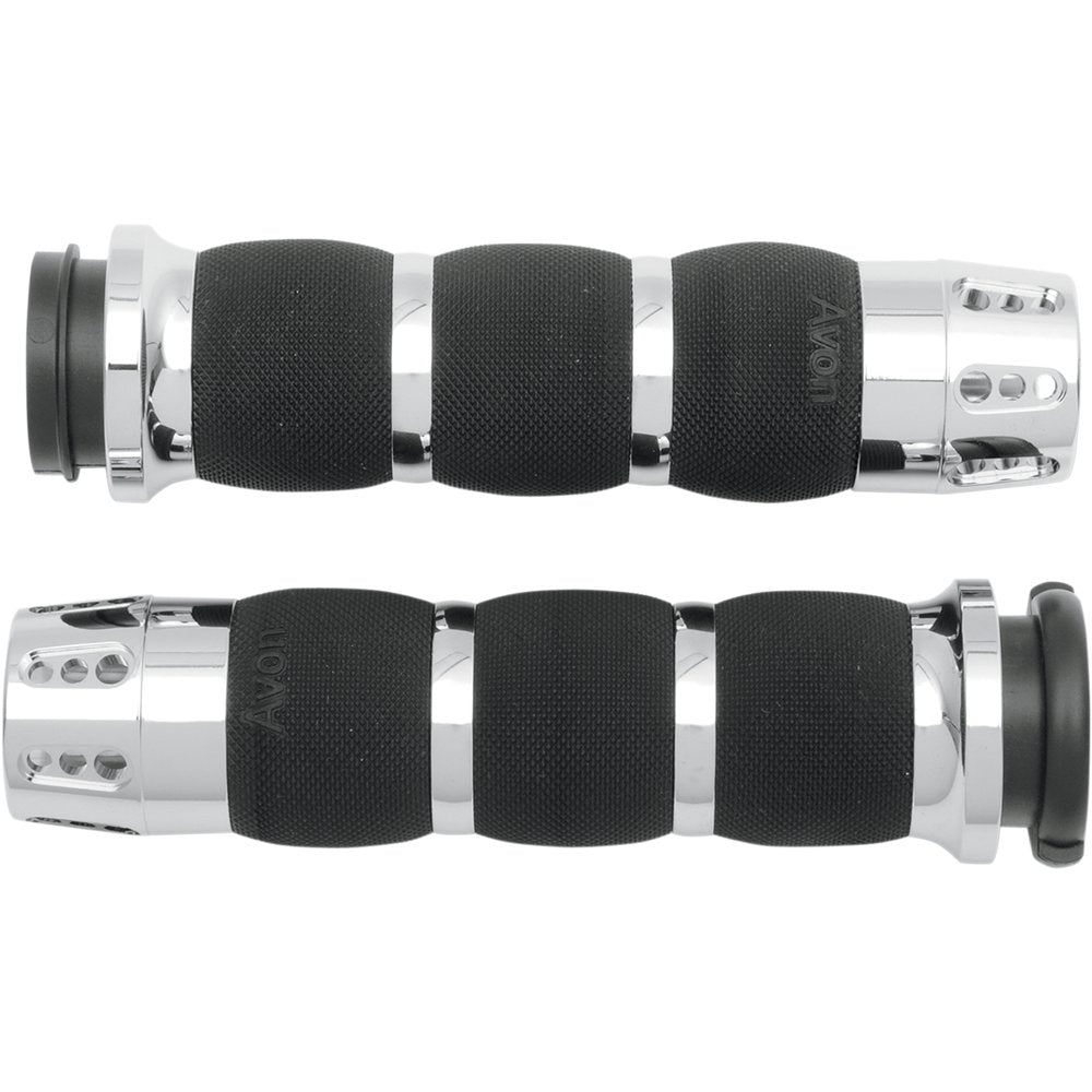 Avon Grips Gatlin Air Cushioned Grips - TBW - Chrome AIR-90-FLY-GAT