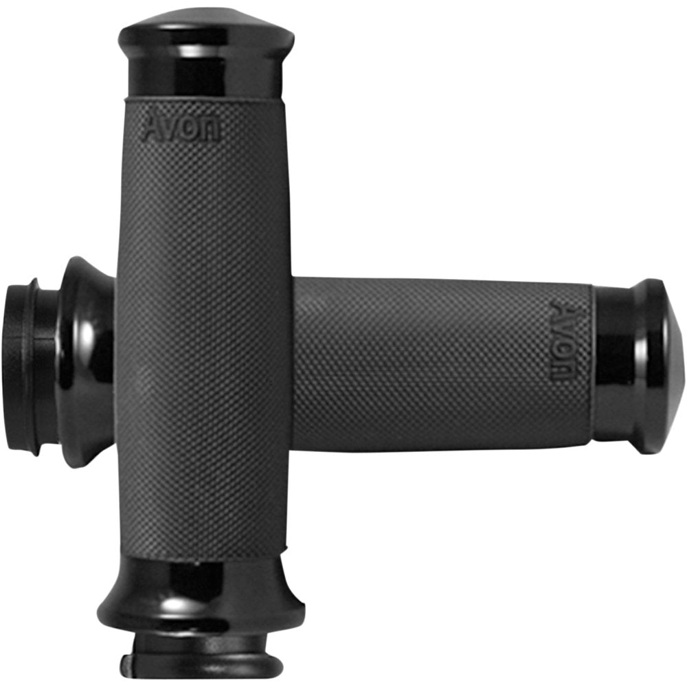 Avon Grips Custom Contour Grips - TBW - Black CC-86-ANO-FLY