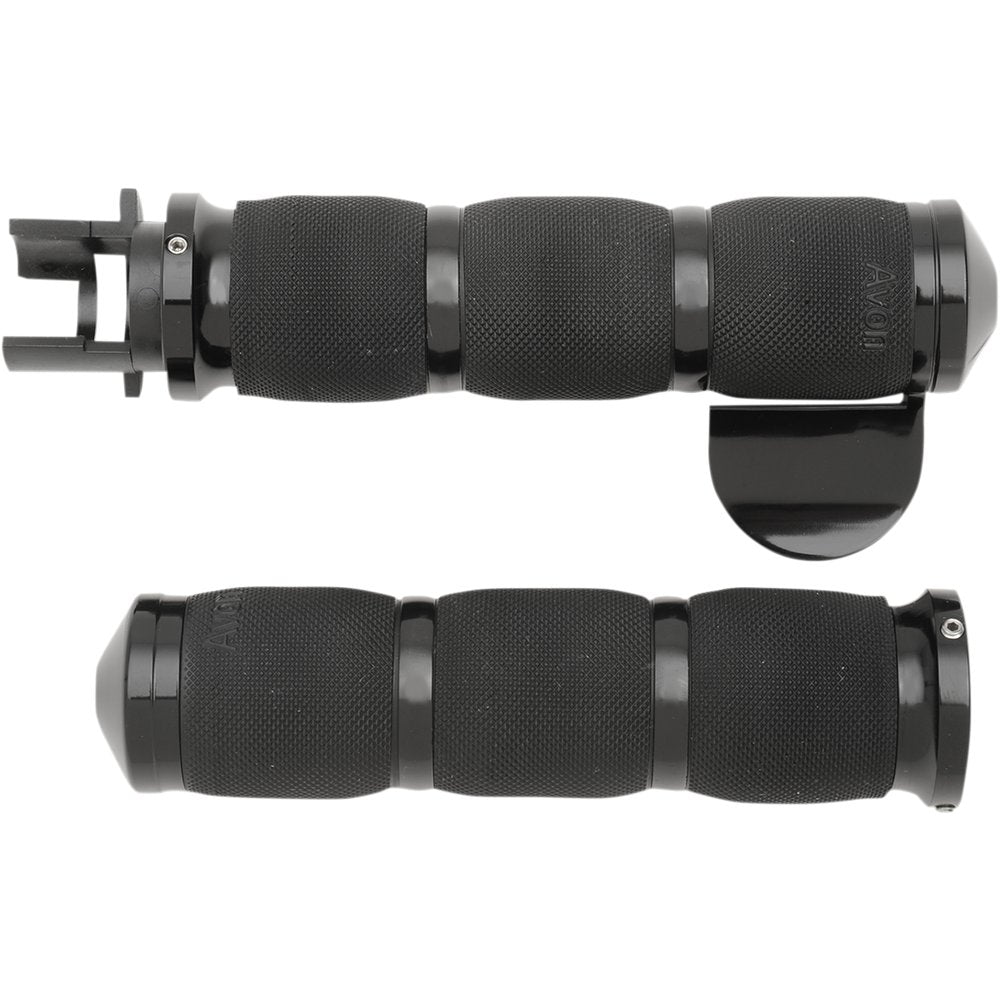 Avon Grips 3-Ring Air Cushioned Grips - Indian - Throttle Boss - Anodized MT-IN-AIR-90A-B