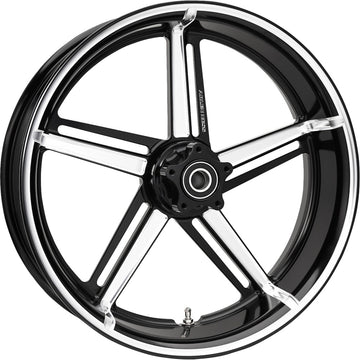 Arlen Ness Wheel - Factory 24 - Front/Rear - Black/Contrast Cut - 19x3.25 71-421