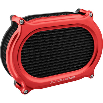 Arlen Ness Stage 2 Oval Air Cleaner Kit - Red 600-210