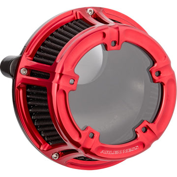Arlen Ness Method* Clear Series Air Cleaner - Red 600-241