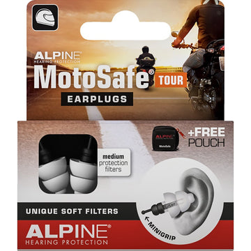 Alpine Hearing Protection MotoSafe Earplugs - Tour 111.23.110
