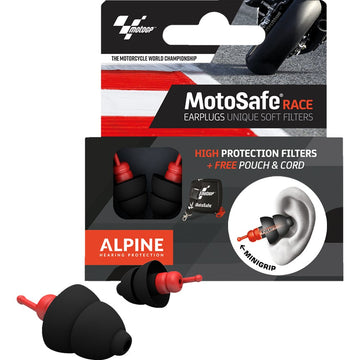 Alpine Hearing Protection MotoGP Motosafe Earplugs - Race 111.23.118