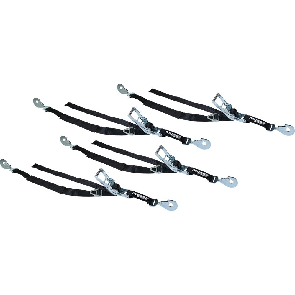 Moose Offroad Ratcheting Tiedown Pack - 2" x 8' - Black 3920-0536