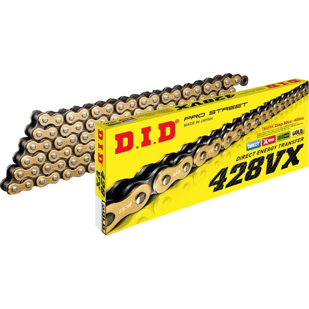 DID 428 VX - Drive Chain - 120 Links - Gold and Black 428VXG120FB