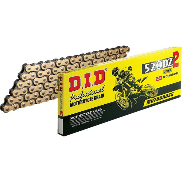 DID 520 DZ2 - Drive Chain - 120 Links - Gold and Black M520DZ2X120RB