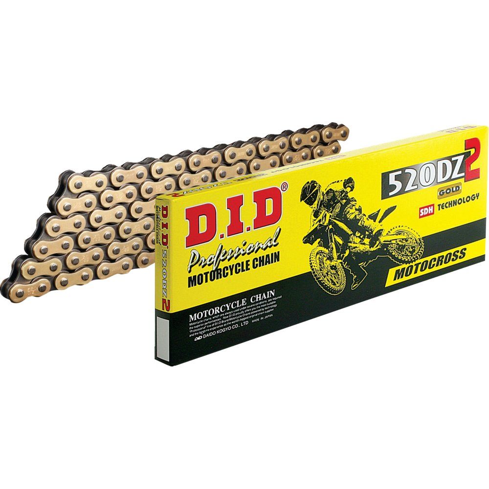 DID 520 DZ2 - Drive Chain - 110 Links - Gold and Black M520DZ2X110RB