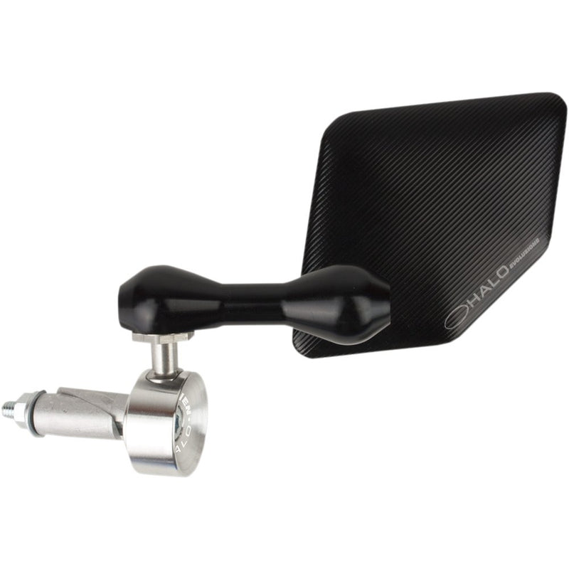 Driven Racing Mirror - Halo - Side View - Pentagon - Black/Silver - Right - Each DHBMR-SL