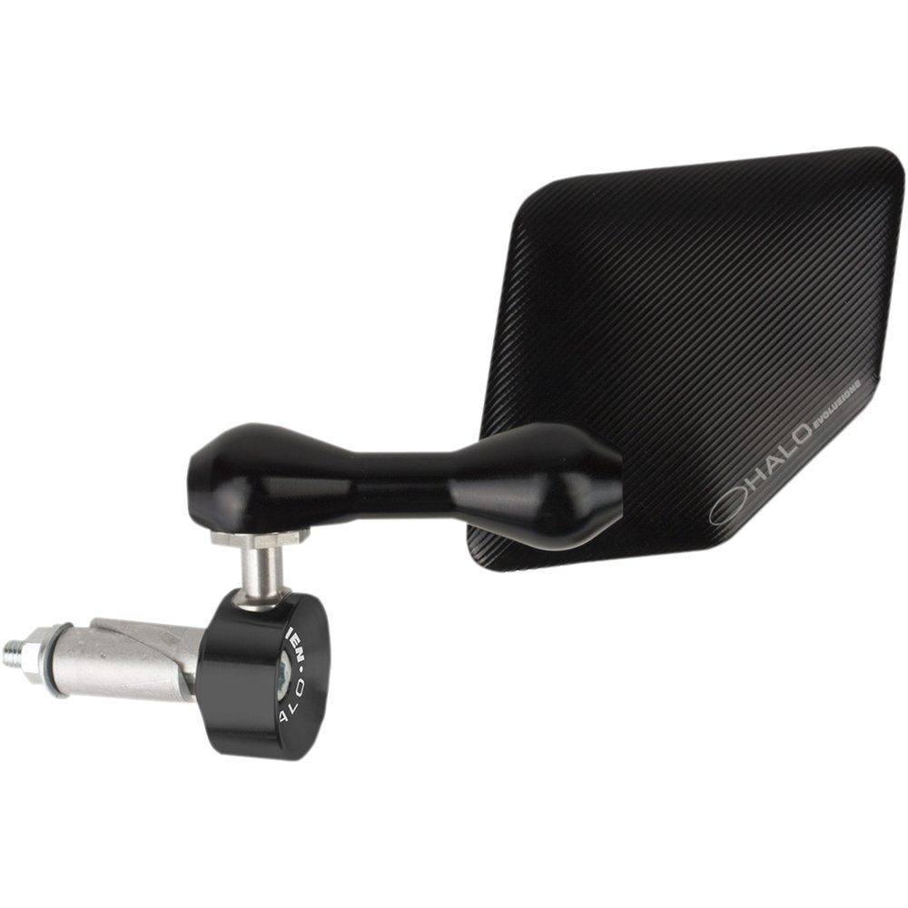Driven Racing Mirror - Halo - Side View - Pentagon - Black - Left - Each DHBML-BK