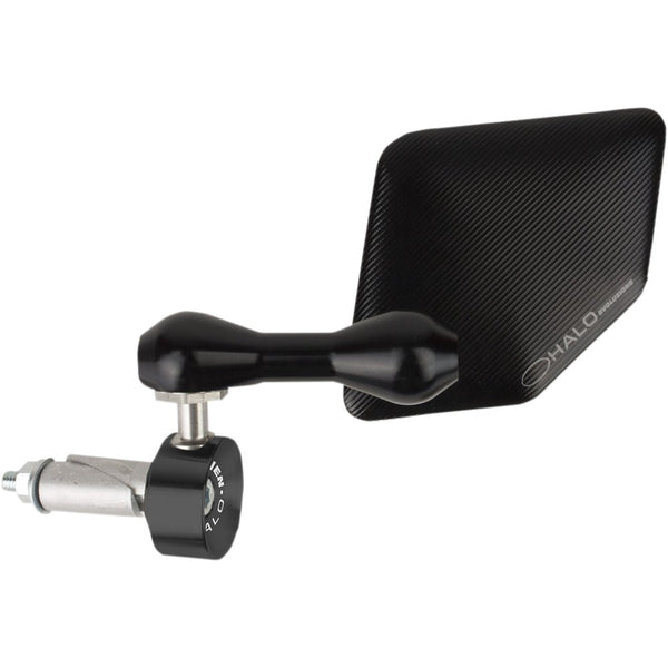 Driven Racing Mirror - Halo - Side View - Pentagon - Black - Left - Each DHBML-BK