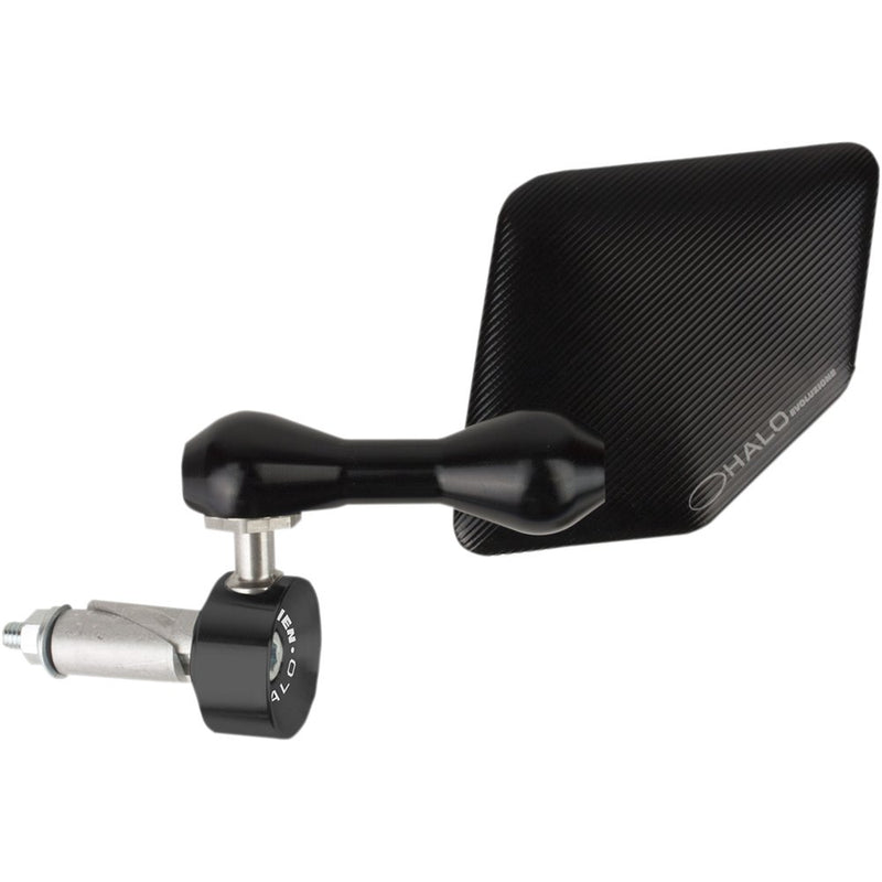 Driven Racing Mirror - Halo - Side View - Pentagon - Black - Left - Each DHBML-BK