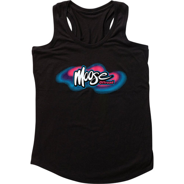 Moose Offroad Women's Retro Tank T-Shirt - Black - Medium 3031-4029