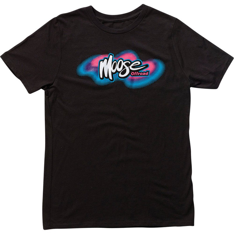 Moose Offroad Youth Retro Moose T-Shirt - Black - Small 3032-3508