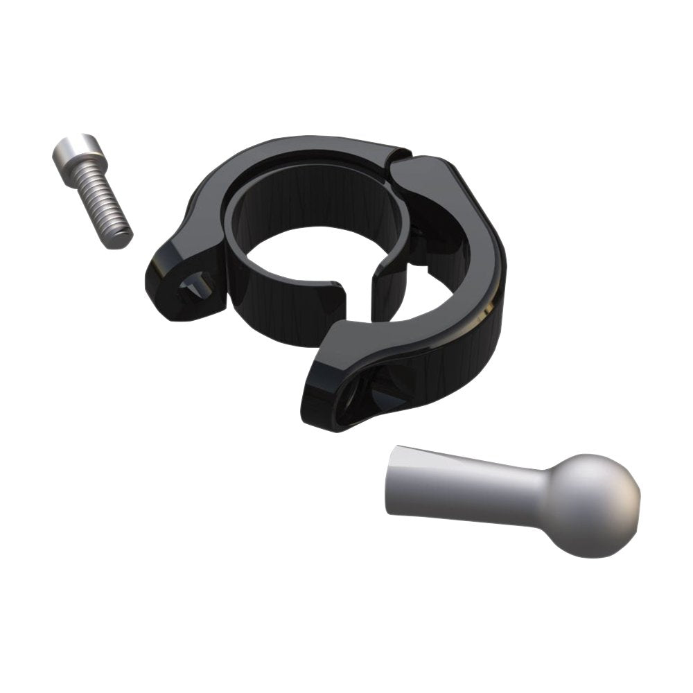 Ciro Aluminum Clamp Kit - Ball Mount - 1-1/8" - 1-1/4" Handlebars - Black 50139