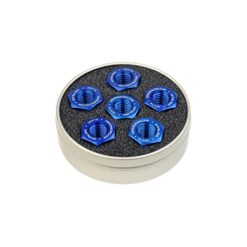 Driven Racing Aluminum Sprocket Nuts - Blue - M10 x 1.0 DSN6BL