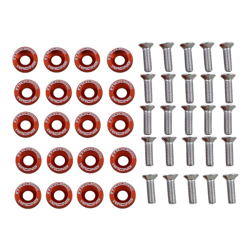 Moose Offroad Fender Washer Kit - Orange 100-1011-PU
