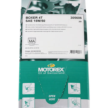 Motorex 4T Boxer Oil - 15W-50 - 20L Dispenser Box 305606