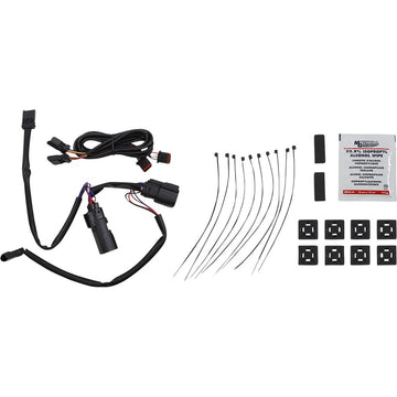 Custom Dynamics Latch Light - Saddlebag - Dual Color - Red - Chrome CD-SBL-DC4-RC