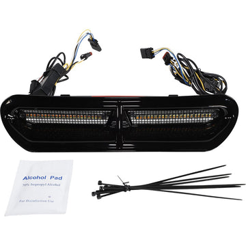 Custom Dynamics LED Vent Insert - Amber/White - Black w/ Black Mesh CD-VENT-AW2-BB