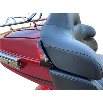 Custom Dynamics Sequential Tour Pak Seat Back Rest LED Lights - Black/Red - FLH CD-TPBR-14-RB