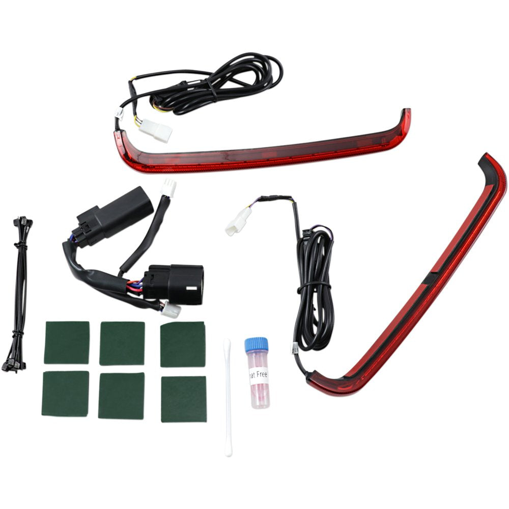 Custom Dynamics Saddlebag Lights - '10-'13 - Red Lens CD-LP-SS6-R