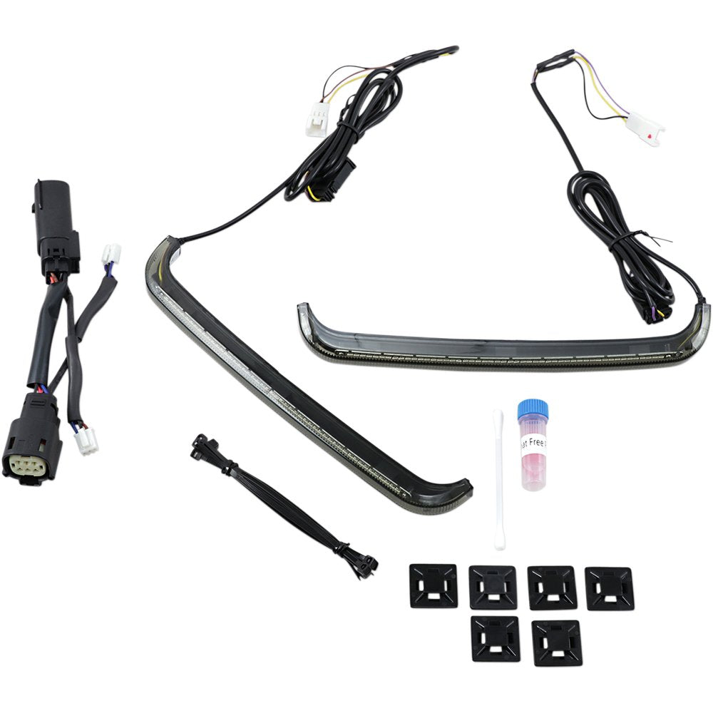 Custom Dynamics Saddlebag Lights - '10-'13 Smoke Lens CD-LP-SS6-S