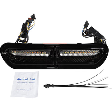 Custom Dynamics LED Vent Insert - Amber/White - Black w/ Stainless Mesh CD-VENT-AW2-B