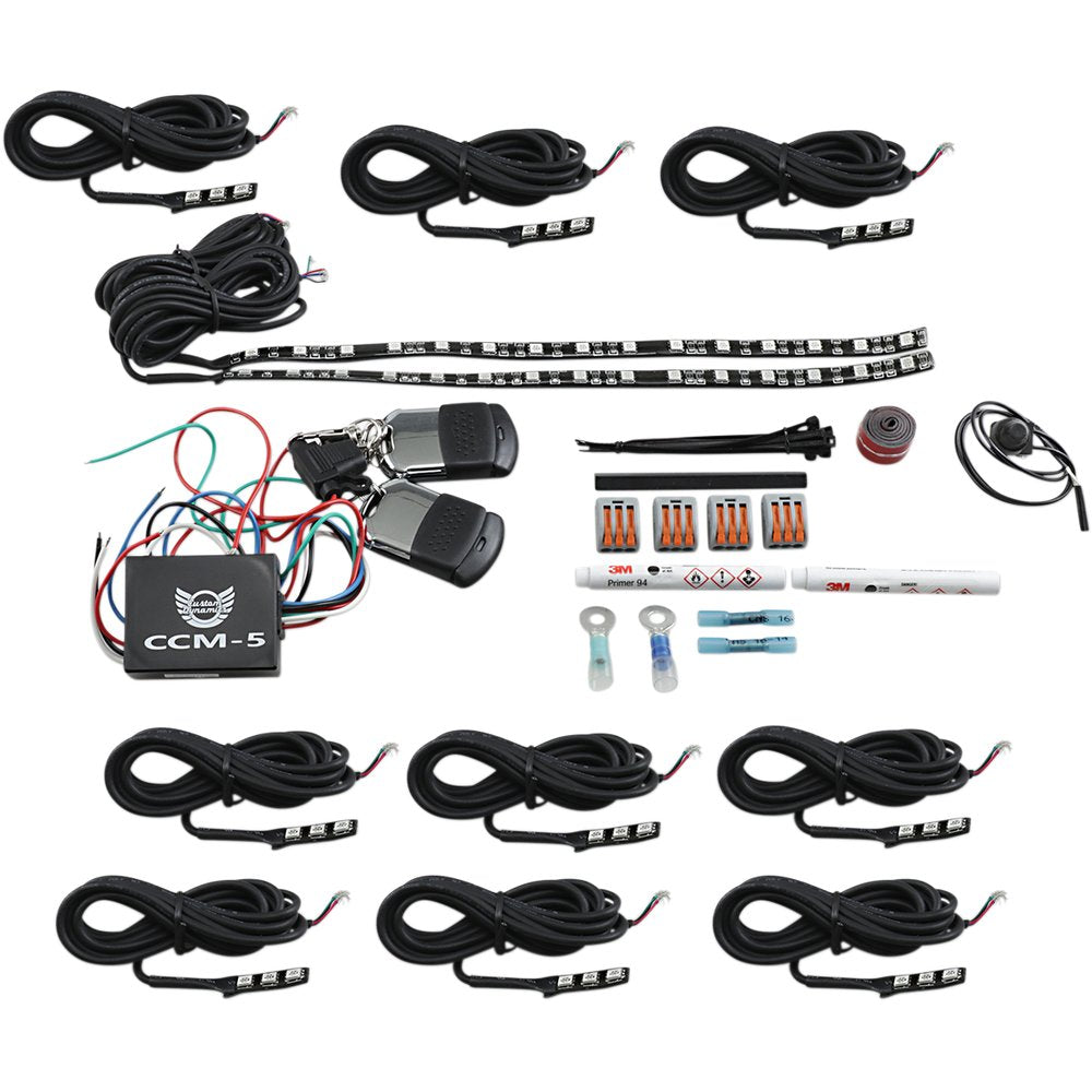 Custom Dynamics Full Lighted Engine Kit - Indian CD-IND-TMWK1