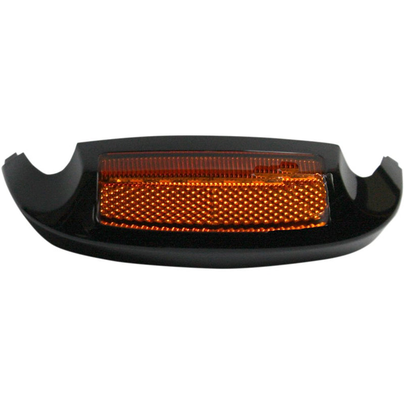 Custom Dynamics LED Front Fender Tip - Amber LED/Amber Lens - Black GEN-FT-AA-BLK